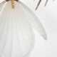 Vintage suspension 4 sheets frosted glass Art Deco