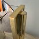 Hollywood Regency clock by Nufa Holland in brass 70s-80s