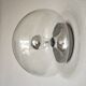 Glass wall lamp from the 60s/70s Glashütte Limburg