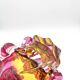 Bowl Ashtray Josef Hospodka Chribska Sommerso Rose 14cm 1.78kg