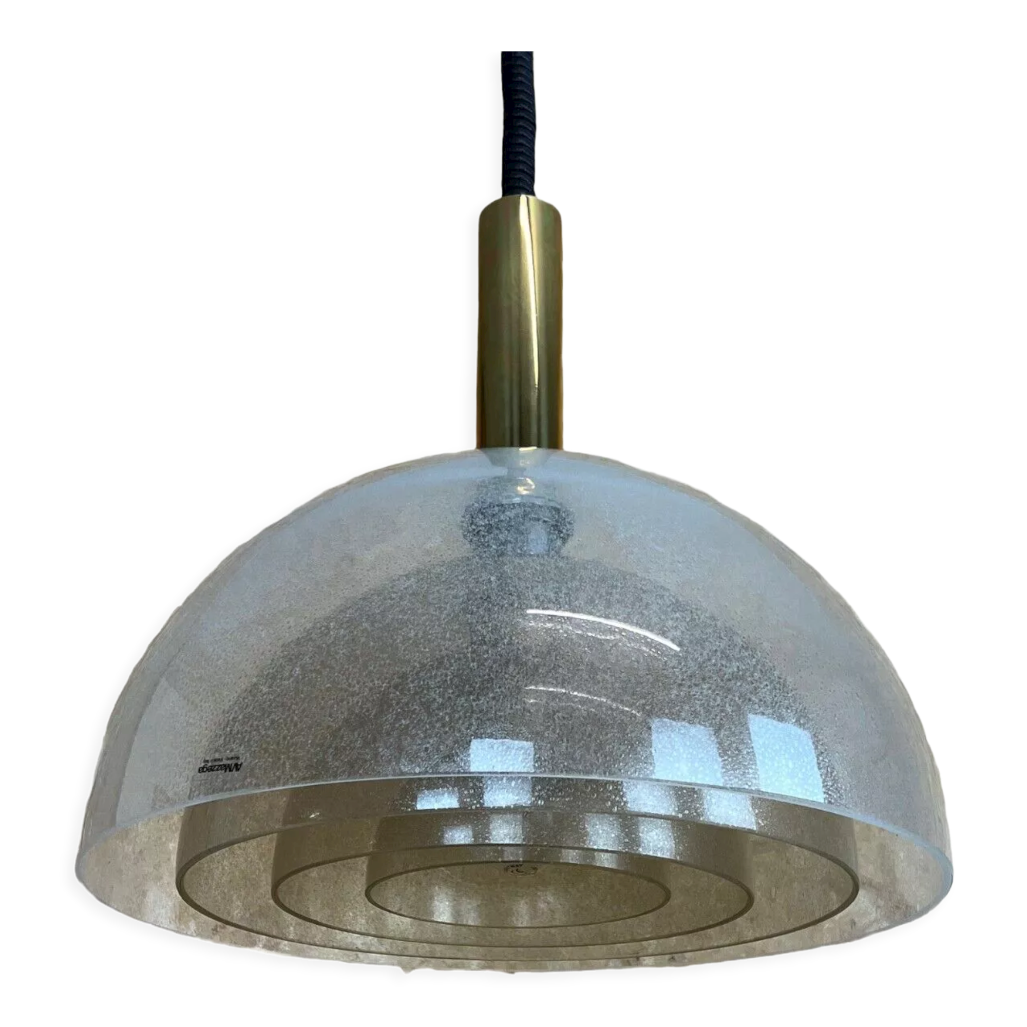 60s 70s carlo nason for mazzega puegoso glass chandelier lamp design 1960s