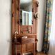 Old cloakroom in solid oak