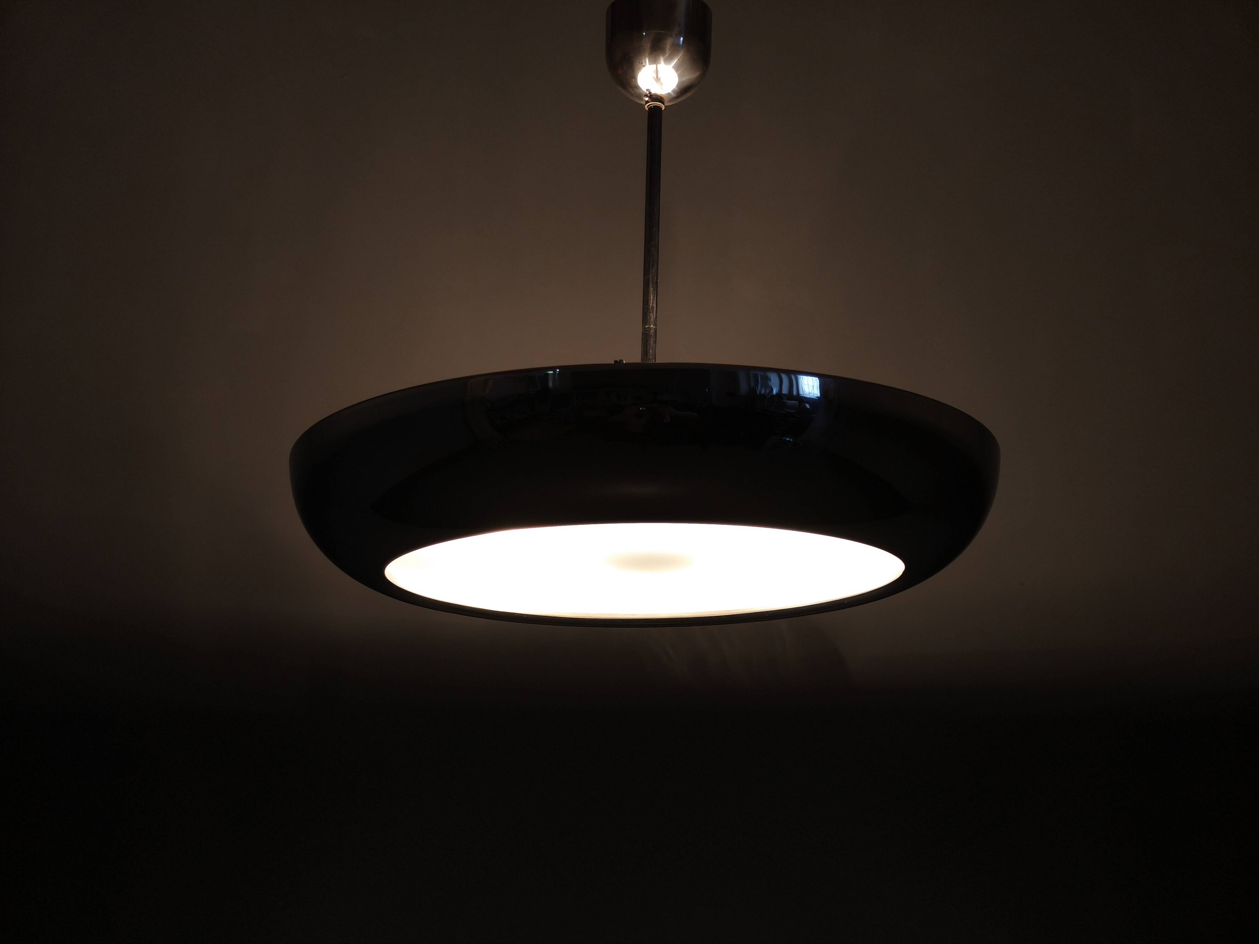 Bauhaus UFO Pendant Lamp by Josef Hurka for Napako, 1930s