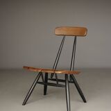 Chaises longues Pirkka par Ilmari Tapiovaara pour Laukaan Puu. Lot de 2