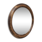 1930 round wooden mirror D58cm