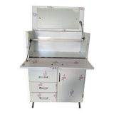 Dressing table / bathroom furniture floral decor 70s