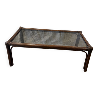 Table basse en rotin