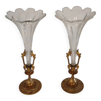 Pair of bud vases