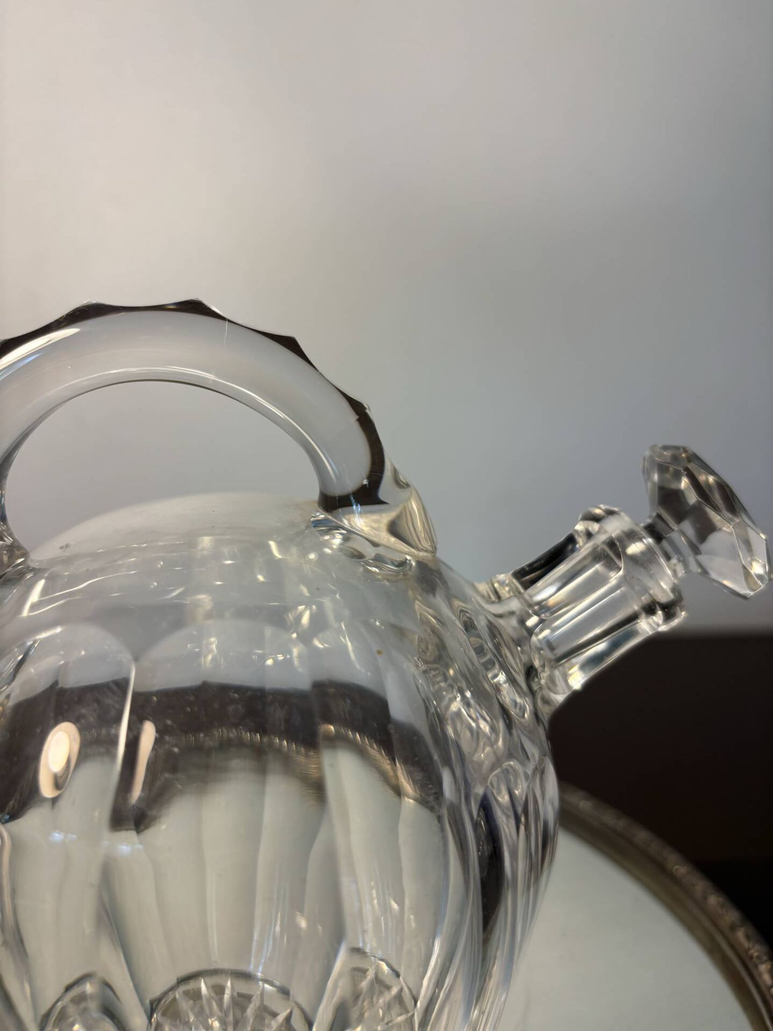 Carafe en cristal Saint Louis début 20ème