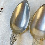 Set of 8 vintage silver plated soup spoons