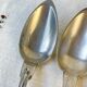 Set of 8 vintage silver plated soup spoons