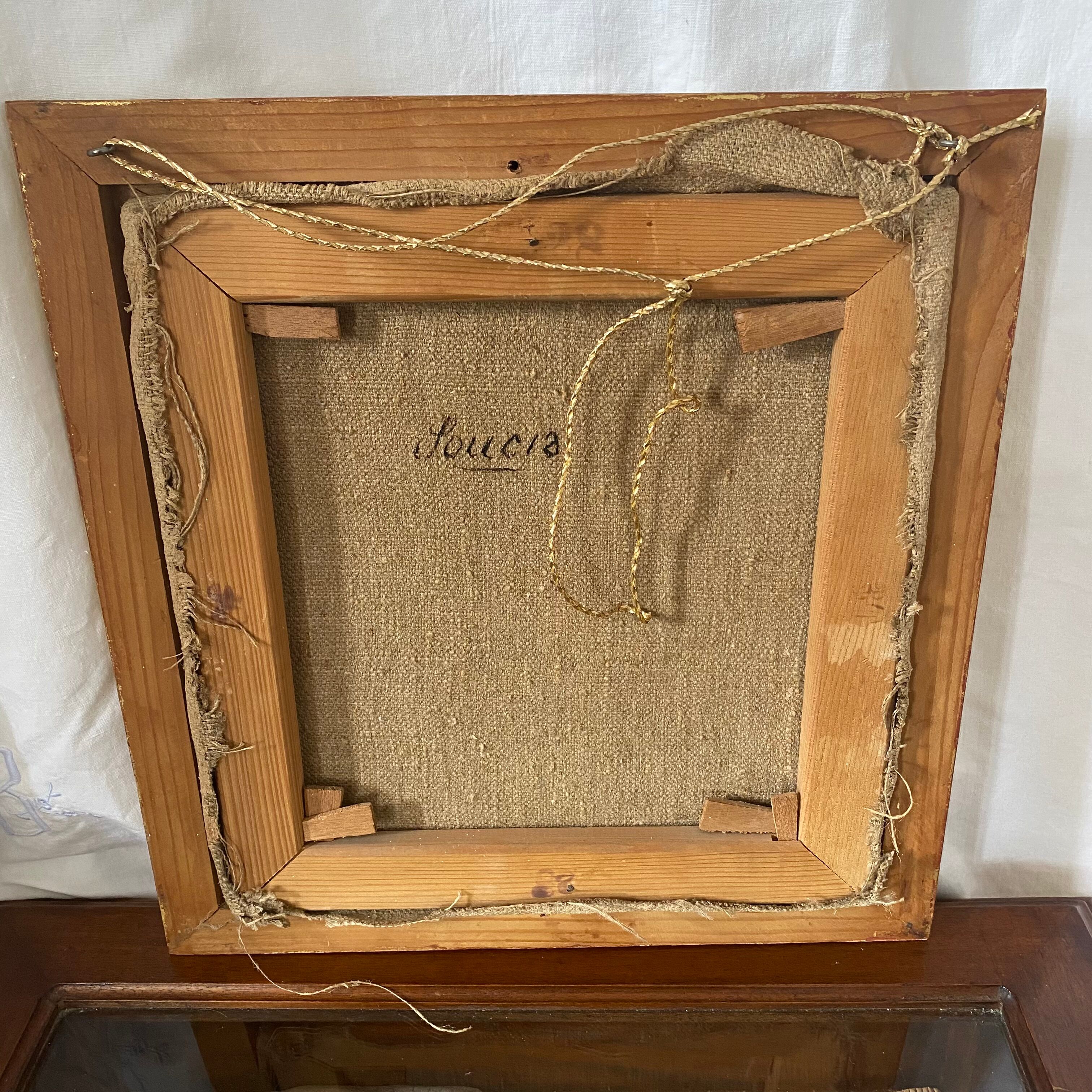 Oil on canvas "bouquet of marigolds"