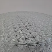 1990s Czech Geometric Glass Ceiling or Wall Light