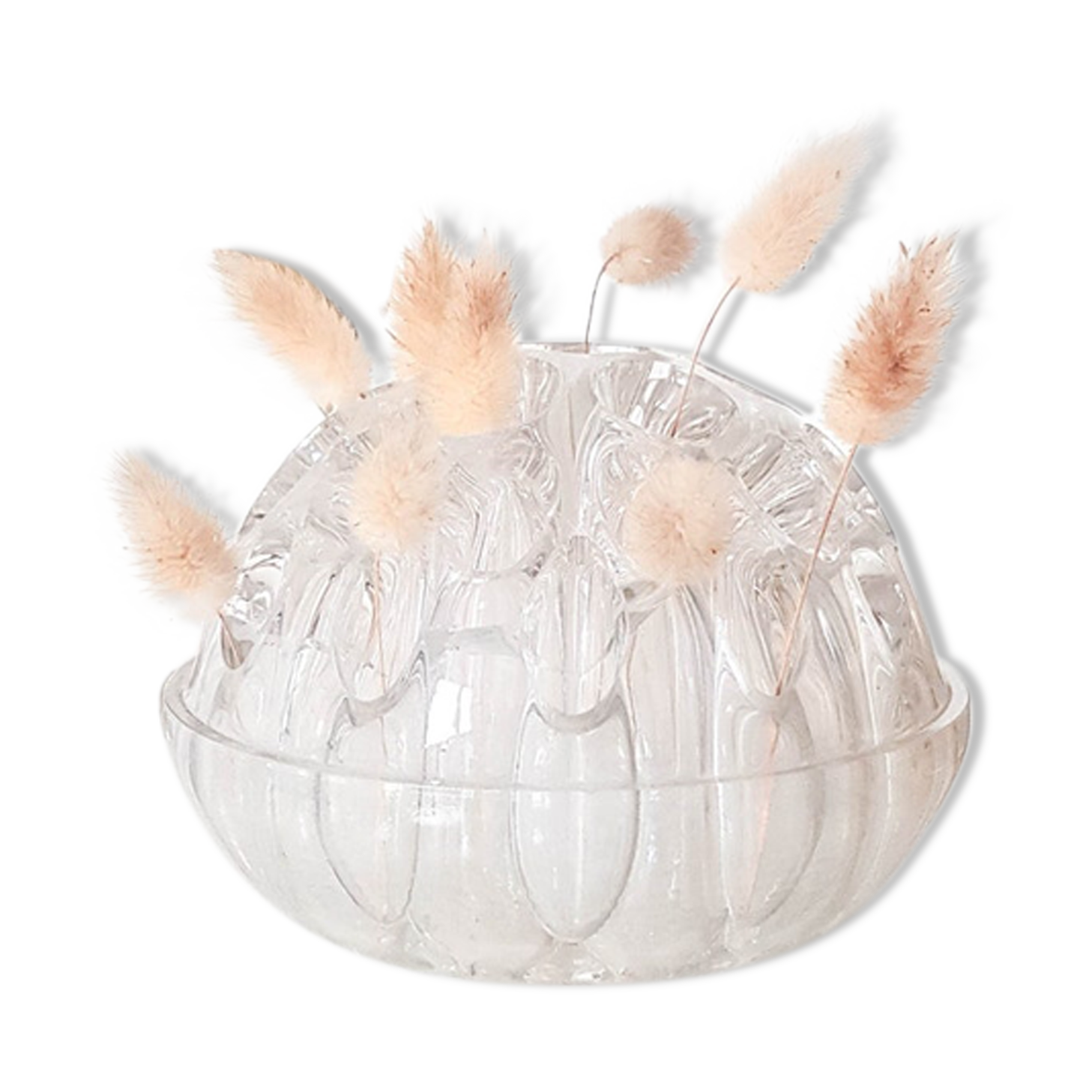 Vintage glass flower pick N4 1/2 made in France