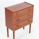Rare teak chest of drawers by Carl Aage Skov for Munch Møbler / Mid-century Danish modern design / 1960s