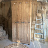 Antique wooden workshop locker with 3 doors