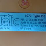 Vintage orange telic phone with ptt dial