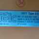 Vintage orange telic phone with ptt dial