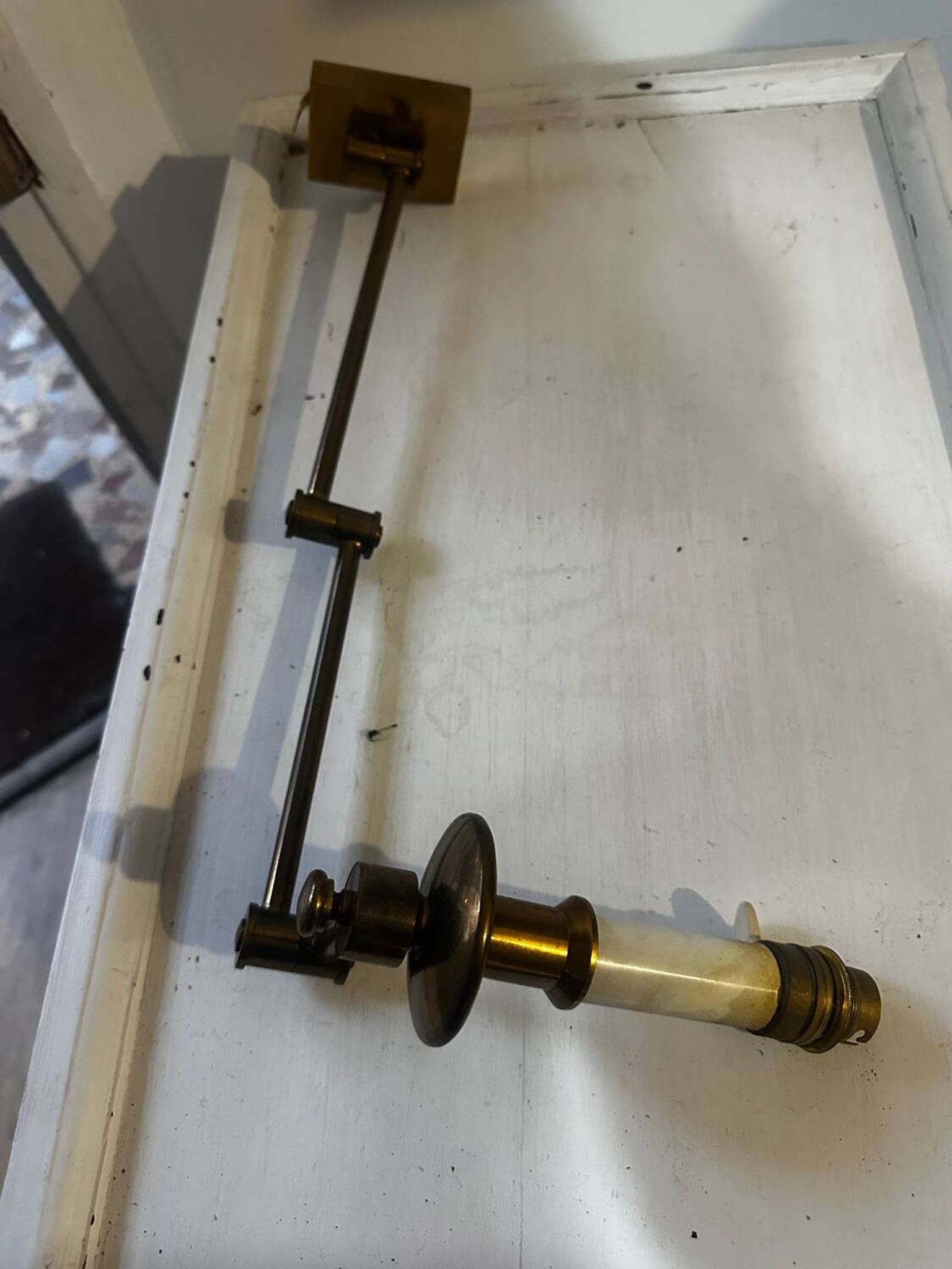 Pair of articulated wall sconces - Georges W Hansen Metalart - 1950 -