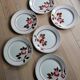 Lot 6 flat plates Touraine de Lunéville