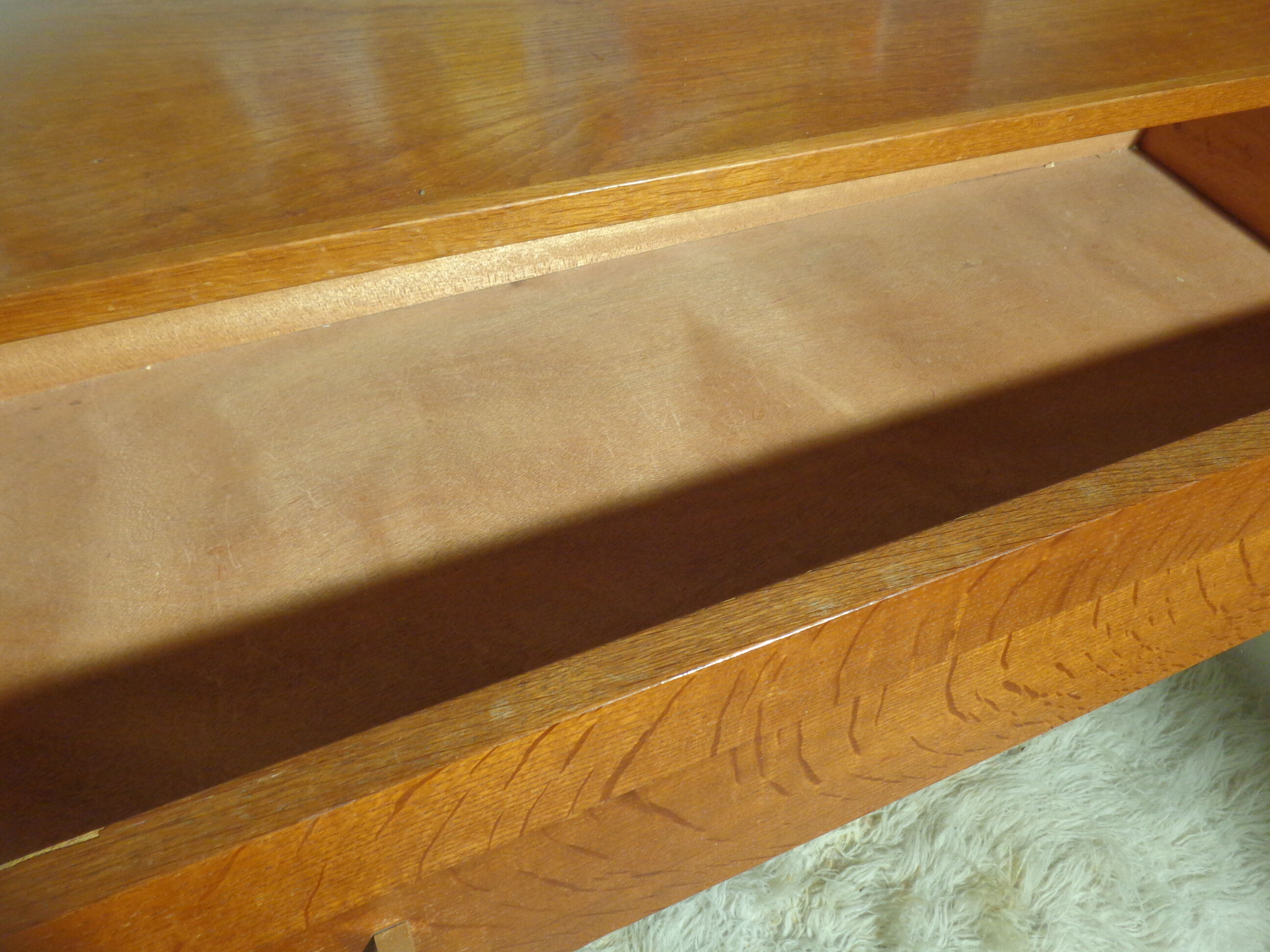 Commode vintage scandinave pieds compas année 50