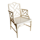 Armrest chair faux bamboo