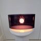 Pair of smoked plexiglass wall lights