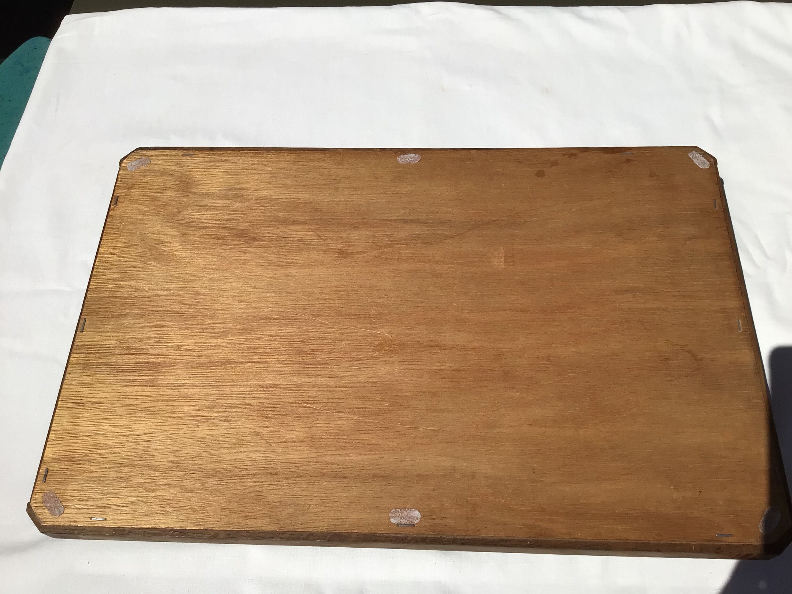 Art deco mirror tray solid wood