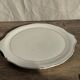 Large earthenware tart dish from Gien Quimper with a golden rim D35