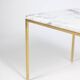 Pair of marble and gilt bronze end tables. 1970s.