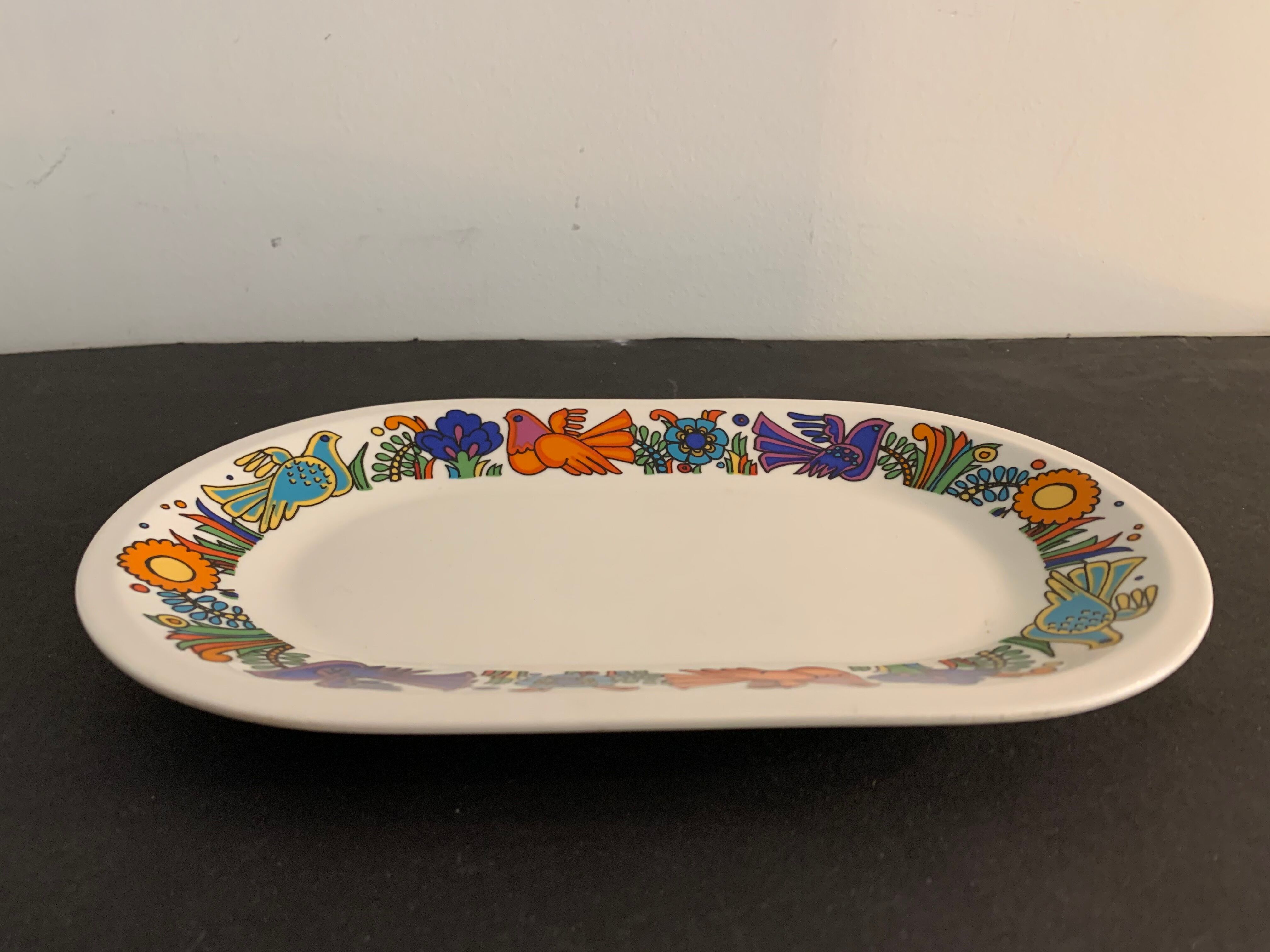Oval flat Villeroy and Boch Acapulco 1970