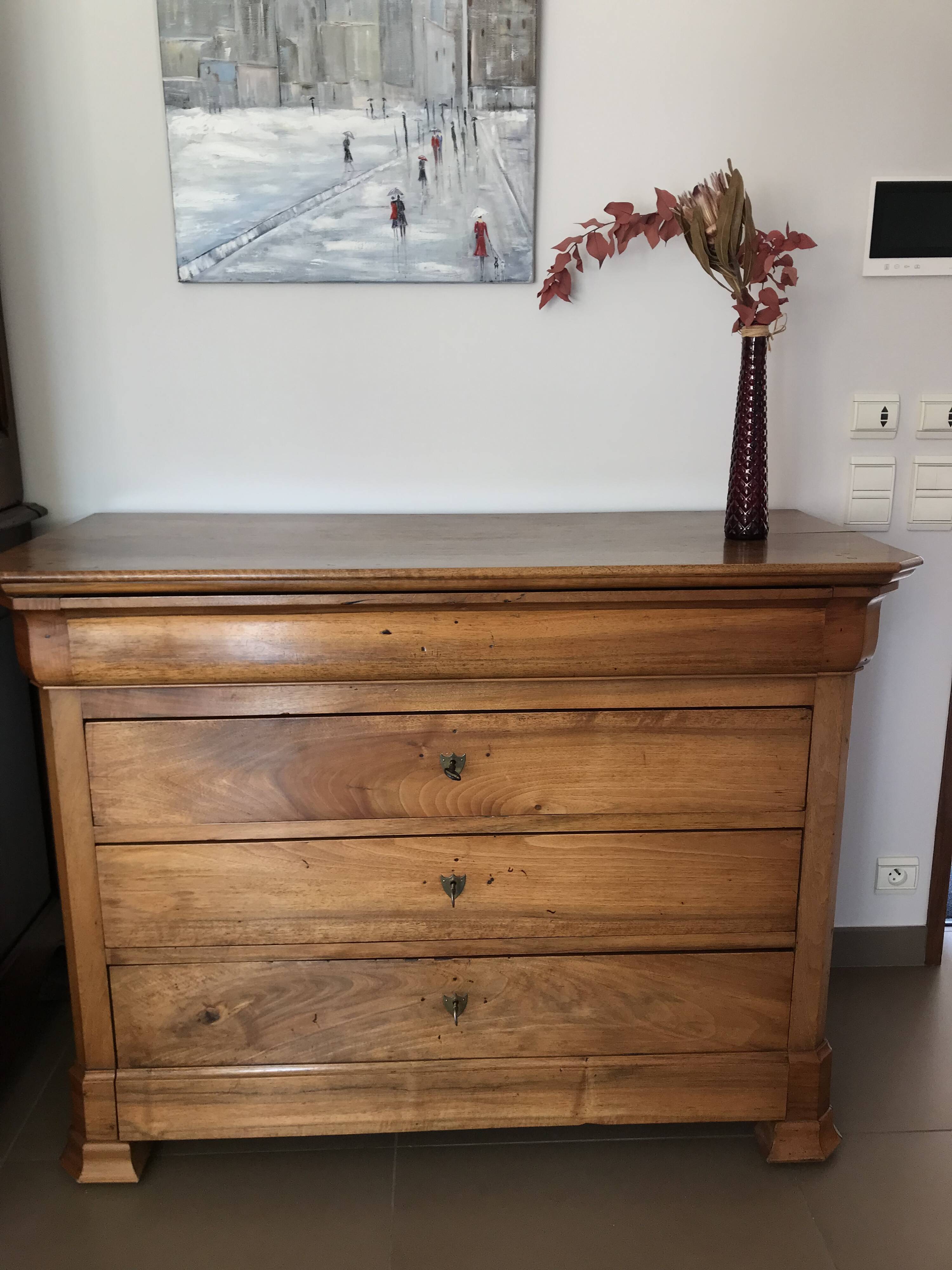 Commode louis philippe en noyer