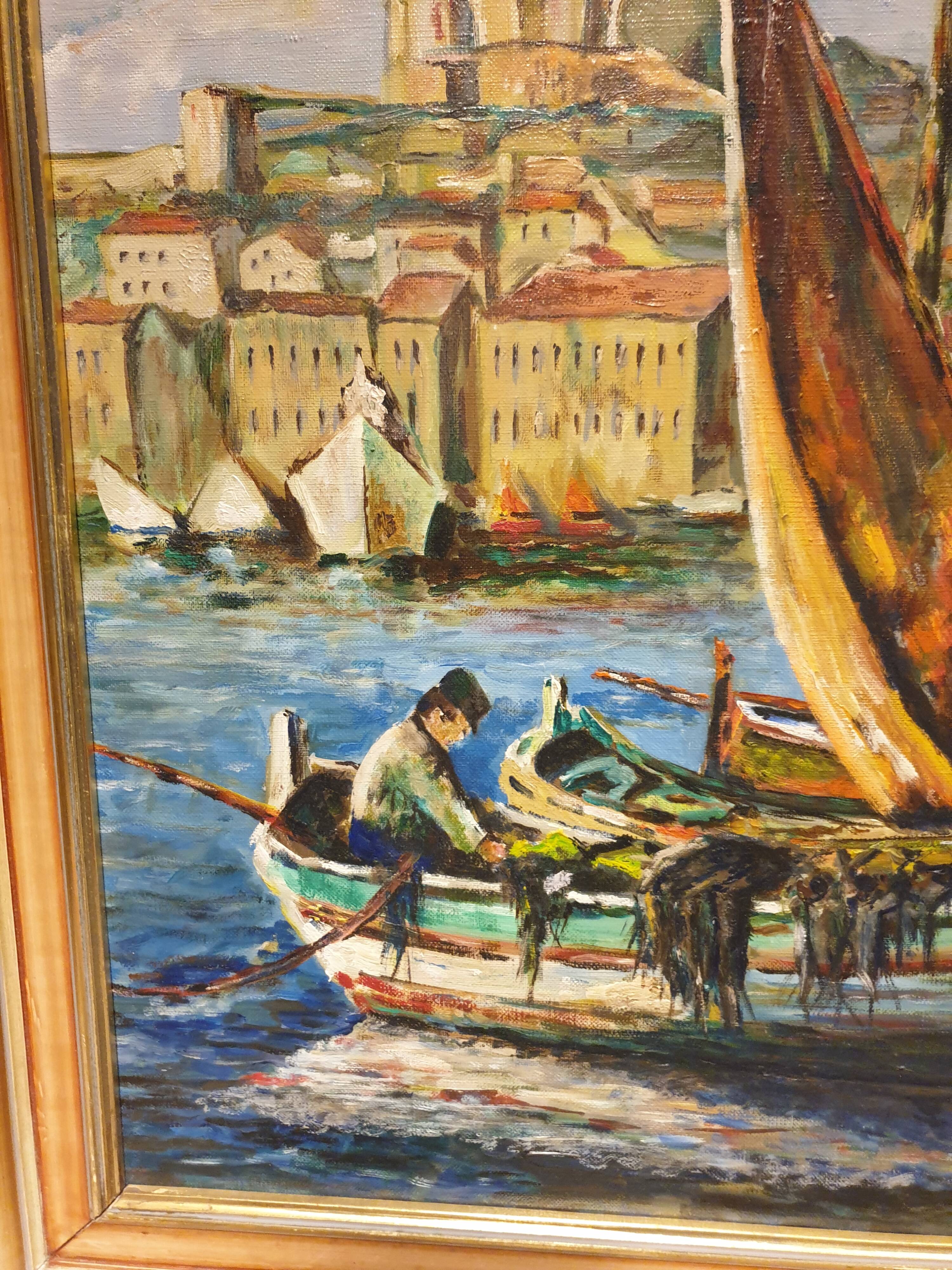 Oil on canvas Our Lady of the Guard