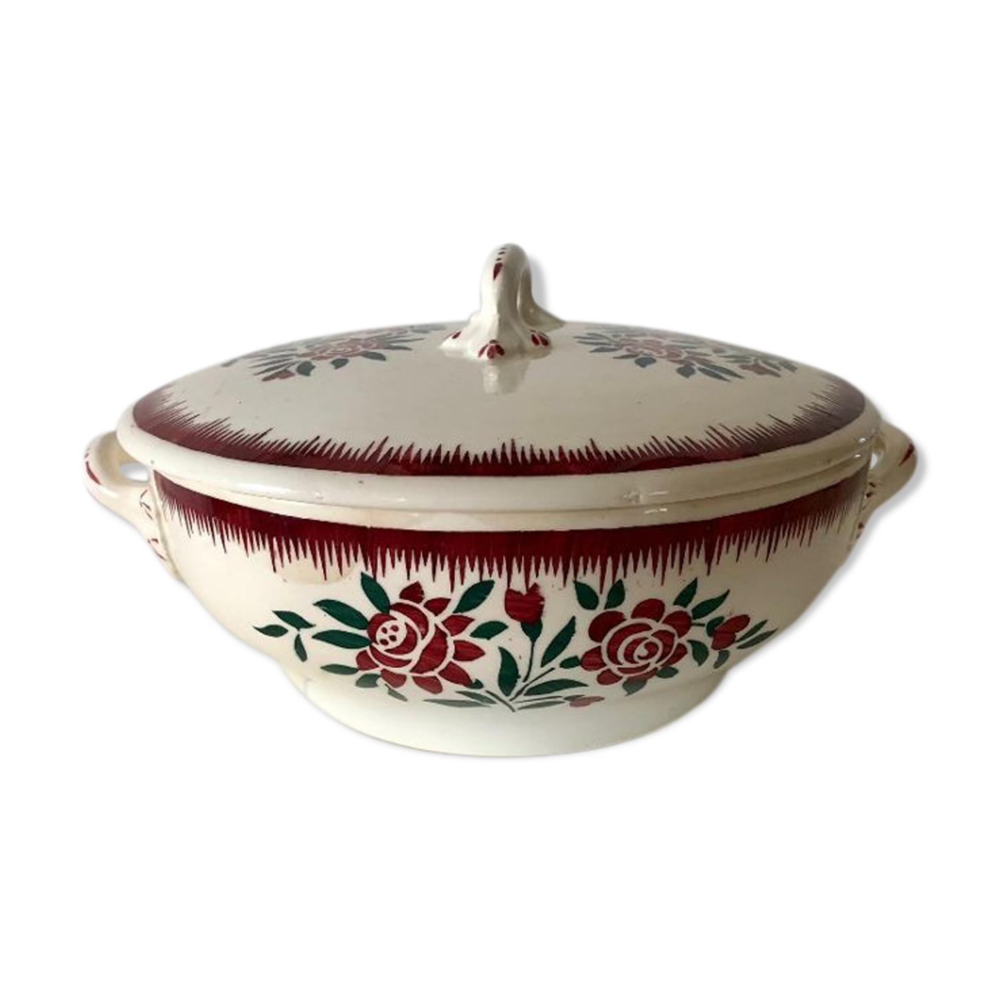 Longwy earthenware soup