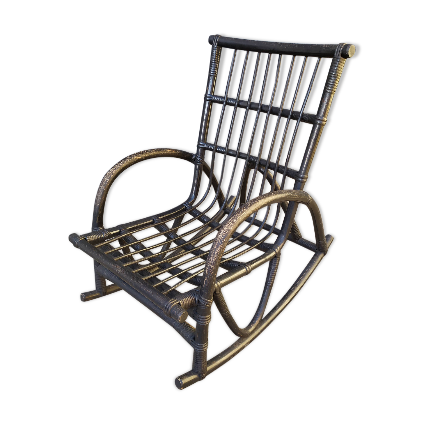 Rocking-chair black black vintage