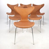 Set of 6 Lily chairs by Arne Jacobsen for Fritz Hansen, 1960s