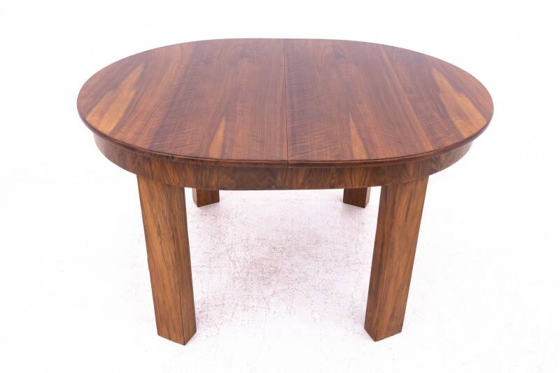 Art Deco table from the 1940s, Poland. After renovation.