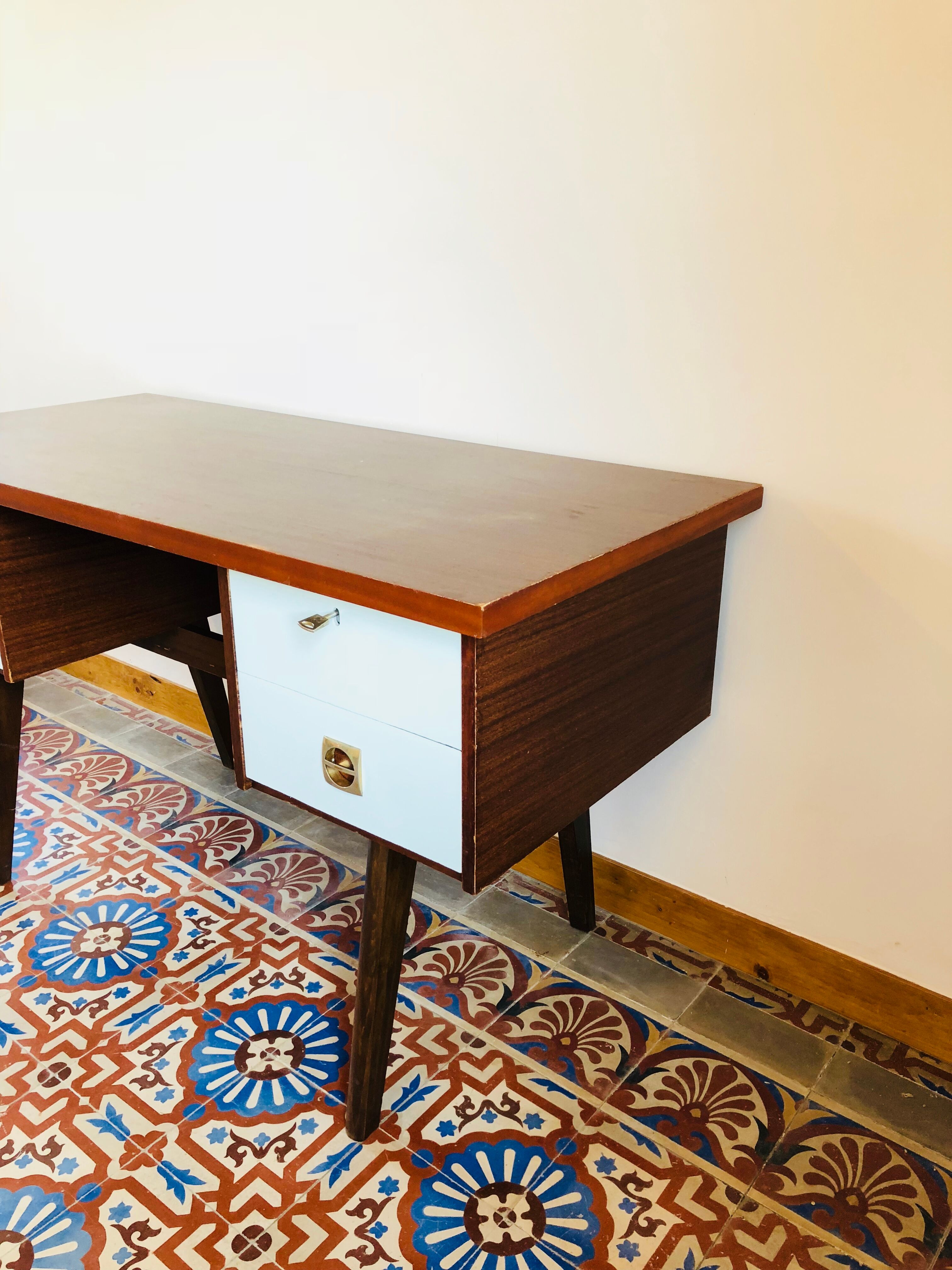 Vintage teak desk 1960