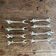 Set of 8 antique silver-plated knife rests Animals