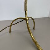 Tripod kalmar stilnovo style hollywood regency table lamp in brass, austria, 1950s