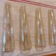 set of 4 glass tulips, for wall or portable lamp