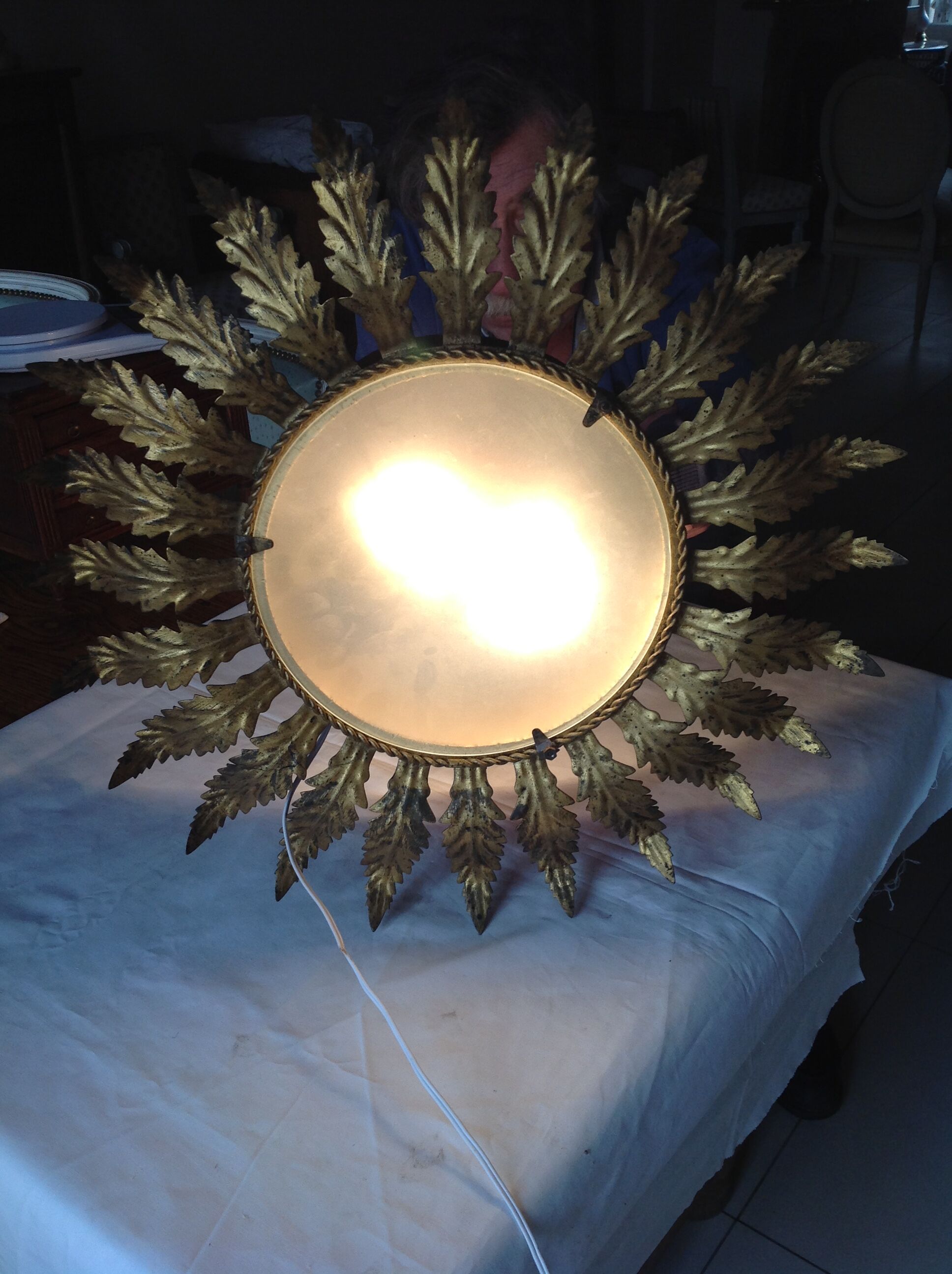 Sun sconce, 70s