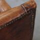 Sheepskin armchair with a refined Art Deco design