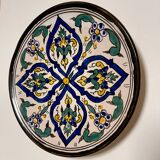 Hand painted terracotta plate