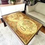 World Map Table - Vintage Map