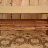 Rattan shelf on legs