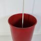 Umbrella stand, tulip base, enamelled sheet metal and brass, 1950