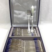 Sfam - 12 Art Deco Fish Cutlery
