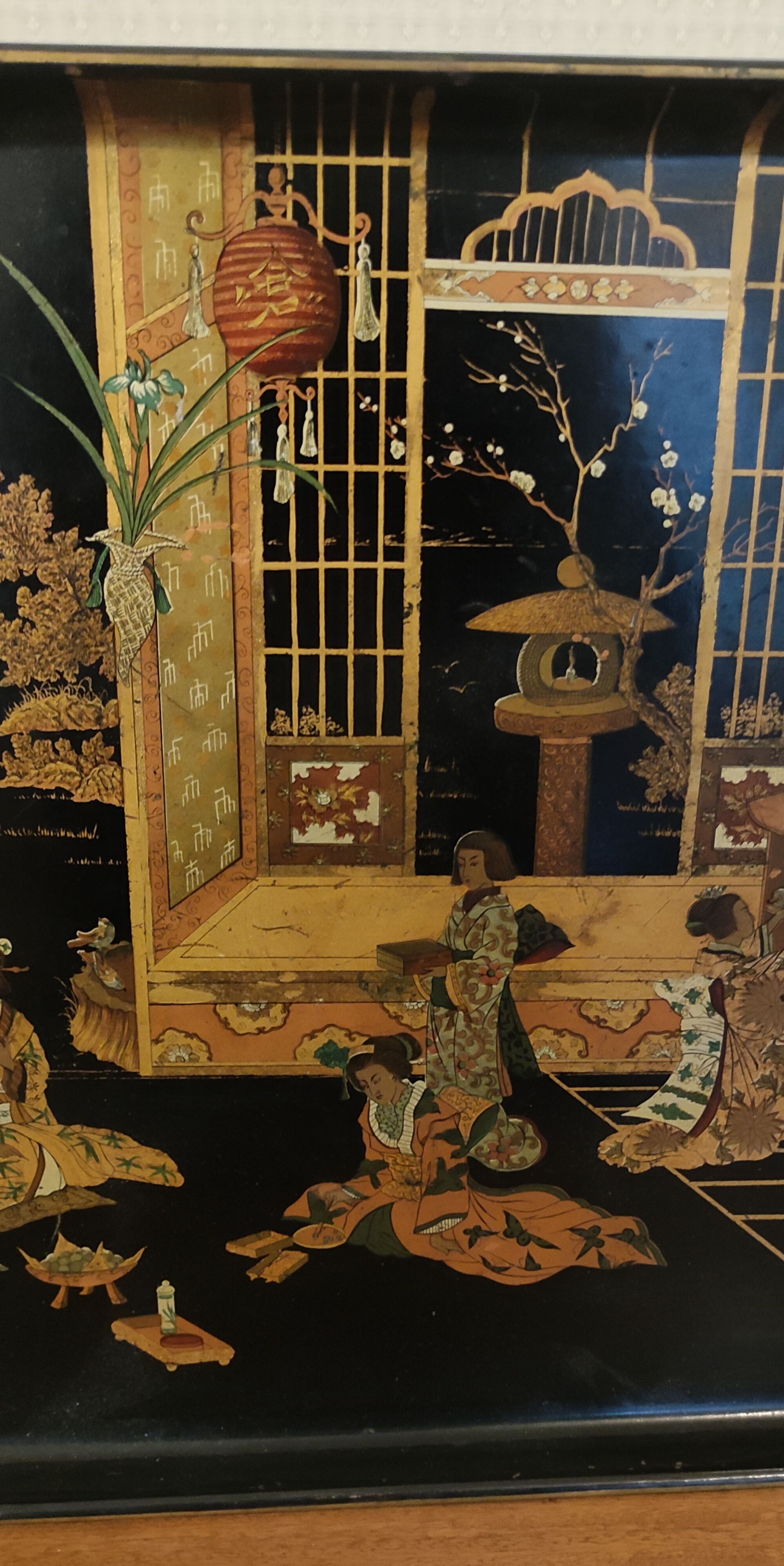 Tray Napoleon III Japanese decoration
