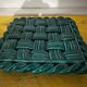 Woven ceramic trivet from Vallauris in the Massier style.